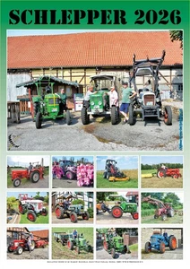A3-Wandkalender "Schlepper 2026" Trecker-Schlepper-Bulldog - Bild 1 von 13