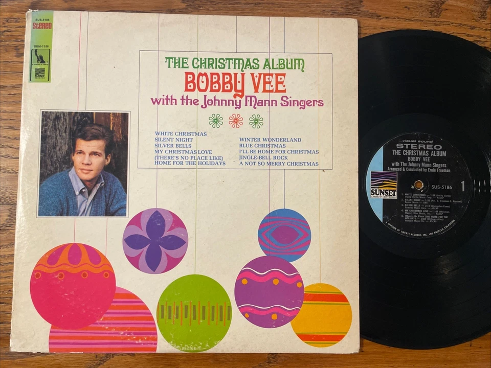 Bobby Vee / The Johnny Mann Singers / The Christmas Album LP Liberty Sunset GD+ - Image 1 of 4