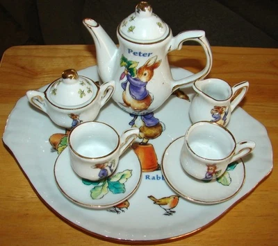 2002 МИР BEATRIX POTTER ПЕТЕР КРОЛИК ЧАЙНЫЙ НАБОР 8 ШТУК - Изображение 1 из 4