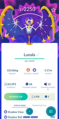Lunala 🌌 Tr-de Registered or Unregistered 🌌 Pokemon Tr-de Go 🌌 - Image 1 of 2