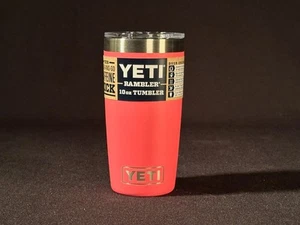 Vaso YETI Rambler 10 oz rosa tropical retirado con tapa deslizante magnética *NUEVO* NUEVO EN CAJA - Imagen 1 de 6