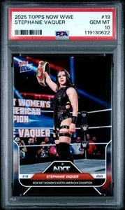 2025 Topps Now WWE Stephanie Vaquer #19 New NXT North American Champion PSA 10 - Picture 1 of 2