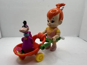 Rarität 1992 Pebbles & Dino Aufziehfigur Flintstones Hanna-Barbera Cartoon - Bild 1 von 9