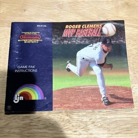 Roger Clemens MVP Baseball - Authentic Nintendo NES Manual Instruction Booklet