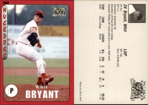 Whit Bryant 2002 Batavia Muckdogs #24 Card *AutographDen*