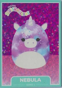 2021 Kellytoy Original Squishmallows Series 1 Foil Nebula the Unicorn #38 02l5 - Picture 1 of 2