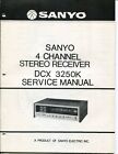 Sanyo Model Dcx 3250K 4 Channel Stereo Receiver Service Manual