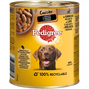Pedigree Dose Cuisine in Sauce Kaninchen & Karotten 12 x 800g (6,24€/kg) - Bild 1 von 1