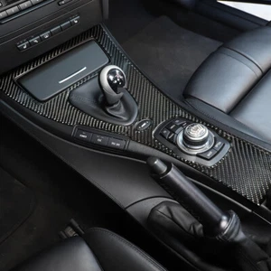 Kit de cubierta de panel de cambio de marcha para consola central de fibra de carbono para BMW E92 M3 2007-2013 - Imagen 1 de 6