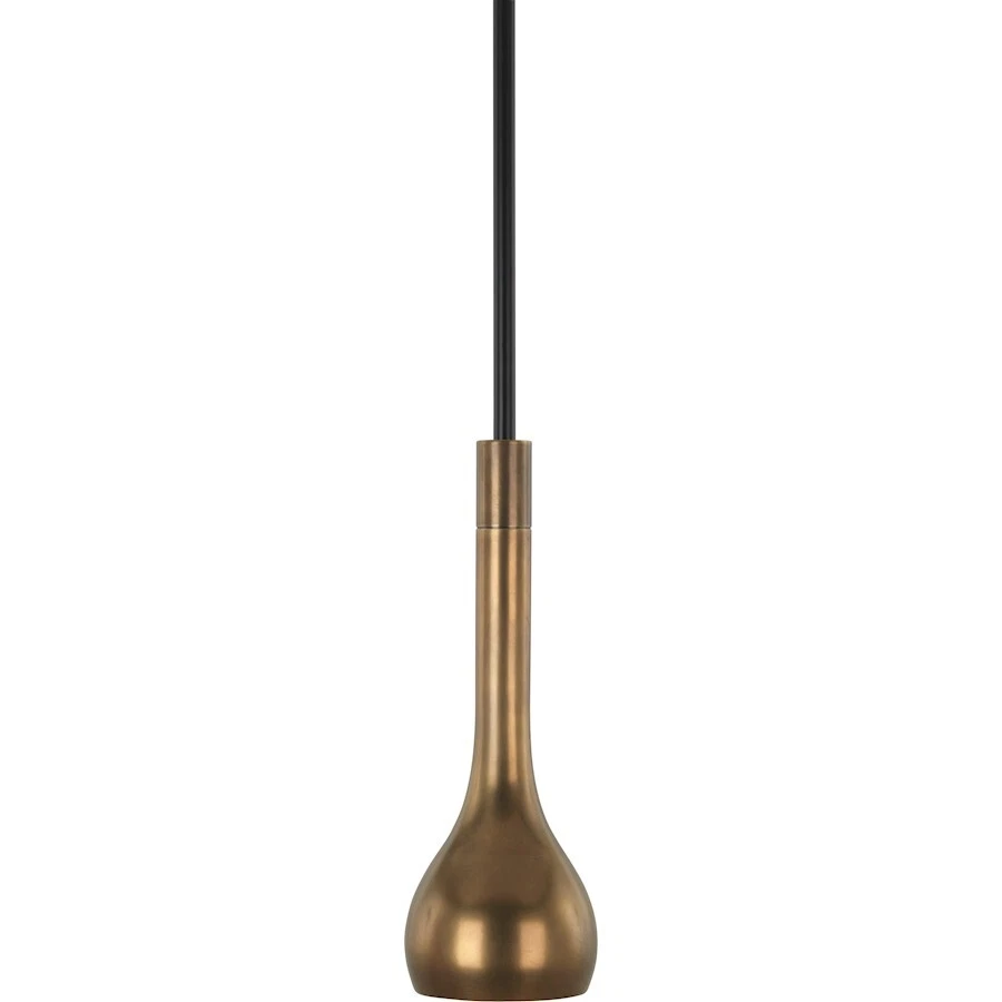 Robert Abbey Axis 1 Light Pendant, Aged Brass with Cocoa Brown - 2134 - Image 1 of 1