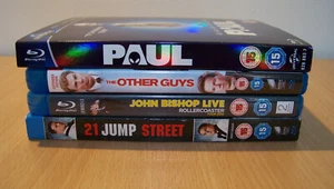 The Other Guys, Paul, 21 Jump Street, John Bishop. 4x Comedy Blu Rays Job Lot - Picture 1 of 13