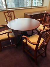 42" Round Conference Table by Bernhardt Office Furniture in Cherry finish wood