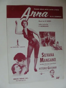 Anna 1953 Vatro & Giordano Silvana Mangano Latin Lyrics El N. Zumbon - Bild 1 von 1
