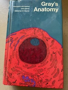 Vintage 1969 Second Impression Thick Text Book Gray’s Anatomy - Foto 1 di 12