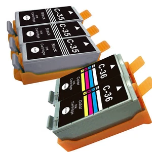 5 Tintenpatronen CLI-36 PGI-35 für Canon Pixma Drucker mini260 1509B002 1511B002 - Bild 1 von 1