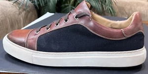 Men’s Di Bianco Scarpe Brown Leather Sneaker Shoe EU 44 US 11 - Picture 1 of 12