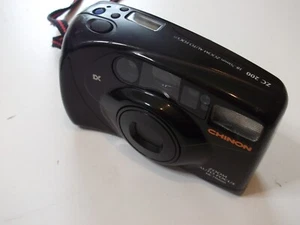 Vintage automatische analoge Kompaktkamera 35 mm Zoomobjektiv Chinon ZC 200 Ersatzteile Reparatur - Bild 1 von 9