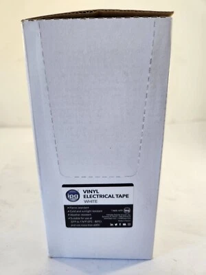 IPG - 85828 - Vinyl Electrical Tape - White - 60' x 3/4" - Box of 20 Rolls — 第 1/3 张图片