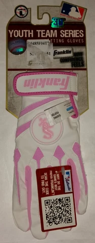 Franklin Chicago White Sox Batting Gloves Youth Girls Left Hand Only Size Large Cover