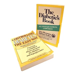 Lot of 2 Diabetes Books Controlling Diabetes The Easy Way & The Diabetics Book - Picture 1 of 12