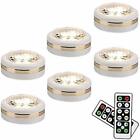 Wireless Led Puck Lights With Remote Control 6 Pack Led Under Cabinet Lightingpu