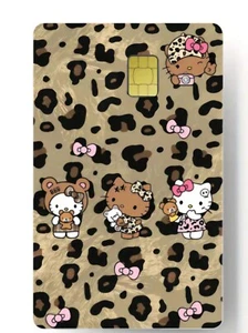 Sanrio Hello Kitty Credit Card Smart Sticker Skin Precut Small Chip Debit Bank - Picture 1 of 2