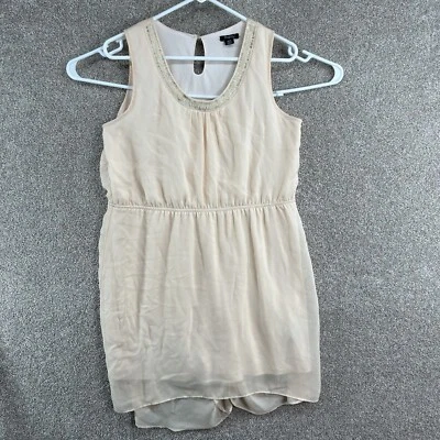 Vestido para mujer Rhapsody talla mediana rosa sin mangas forrado con cuello redondo Foto 1 de 4