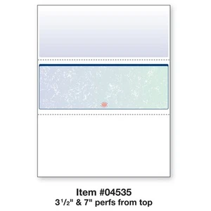 DocuGard blau/grün prismatisch mittlerer Karo, 24# 500 Blatt, 1 Scheck pro Blatt (0 - Bild 1 von 2