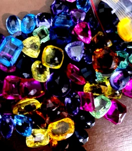 Lote de piedras preciosas certificadas corte mezcla zafiro ceilán natural impecable 60 quilates - Imagen 1 de 5