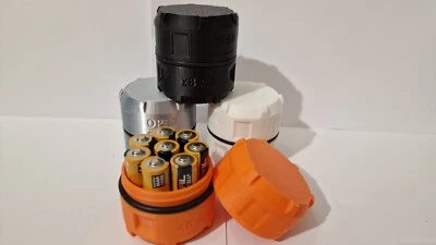 AA Battery Holder Box Container AA X8 Case Storage Rugged & Portable - Image 1 of 4