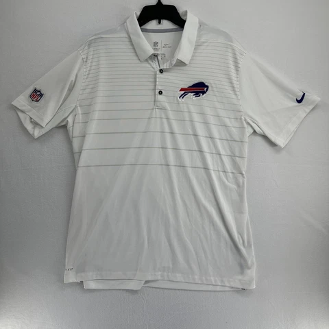 Buffalo Bills Men's Nike Dri-Fit Polo Shirt - Size XL - White - On Field Apparel Cover