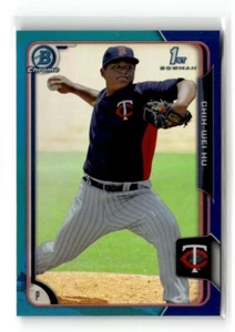 2015 Bowman Chrome Blue Refractor /150 ChiH-Wei Hu #BCP112 - Picture 1 of 2