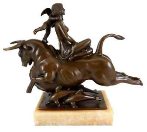 Rare Art Deco Bronze Sculpture - The Flight of Europa 1925 - Paul Manship Signed - Picture 1 of 8