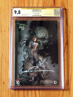 WITCHBLADE #10 DARKNESS #0 VARIANT CGC SS 9.8 Signature Series signed Silvestri - Image 1 of 2