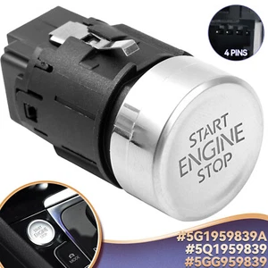 Start Stop Engine Switch Button 5Q1959839 5GG959839 For VW Golf 7 MK7 2013-2017 - Picture 1 of 8
