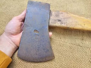 RARE VINTAGE AXE CARL AND AUGUST HELSPER HELKO WERK ANTIQUE LOGGING SPLITTING - Picture 1 of 18