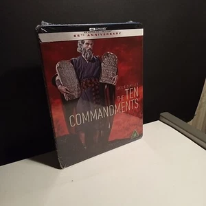 THE TEN COMMANDMENTS (4K STEELBOOK) LIM. ED. 1923/1956 (1×4K/3×B-R) (B-N & SEAL) - Picture 1 of 2