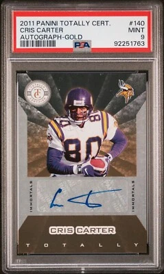 2012 Totally Certified Football Cris Carter Immortals Auto /15 - Image 1 of 3