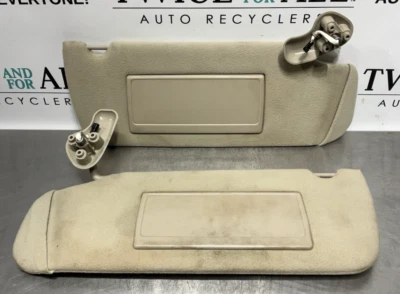 Комплект солнцезащитных козырьков 2000-06 Chevy GMC Denali Tahoe Suburban Yukon пара желтовато-коричневая ткань изготовитель оборудования - Изображение 1 из 4