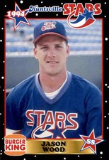 1994 Huntsville Stars Team Issue #25 Jason Wood Fresno California Baseball Card