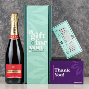 Brewquets Piper Heidsieck Champagne 750ml with Chocolate Thank You Gift Hamper - Picture 1 of 1