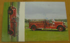 1936 MACK Type 55 camion à moteur d'incendie carte postale Meadow Spring Glen Cove NY vintage 1985