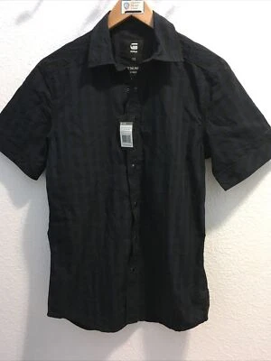 g star raw mens landon clean s/s shirt sartho blue sz xs (nwt) - Image 1 of 4