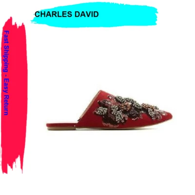 Charles от Charles David женские непостоянные украшенные мулом алые 8,5 M - Изображение 1 из 4