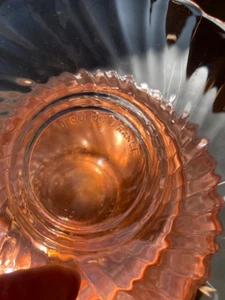Arcoroc Pink Swirl Glass Plates Made in France - Picture 1 of 9
