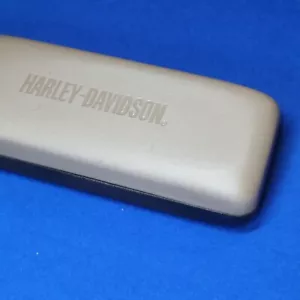 Harley Davidson Eye Glasses Case Gray Metallic Sunglasses Holder 6.25"  - Picture 1 of 8