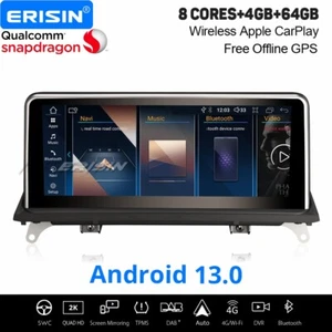 Radio de coche Qualcomm 10,25" Android 14 BMW X5 E70 X6 E71 CIC Navi DAB+CarPlay 64 GB - Imagen 1 de 24