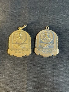 2 Vintage 1941 Virginia AAU Leichtathletik Medaillen - 1mile & 880 Yards - Bild 1 von 9