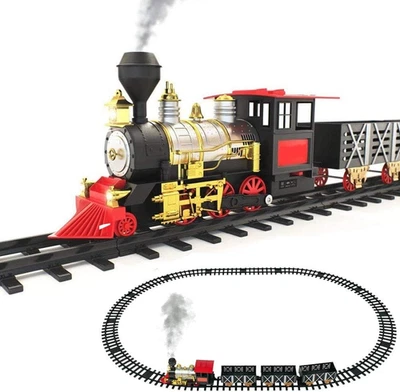 Pista Trenino Giocattolo Bambini Treno Locomotiva Con Luce Suoni Realistici E 3  - Immagine 1 di 4