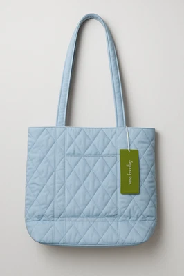 NUEVO Bolso de Mano Vera Bradley Pequeño Original - Azul Cambray Suave - Bolso de Hombro Acolchado Foto 1 de 4